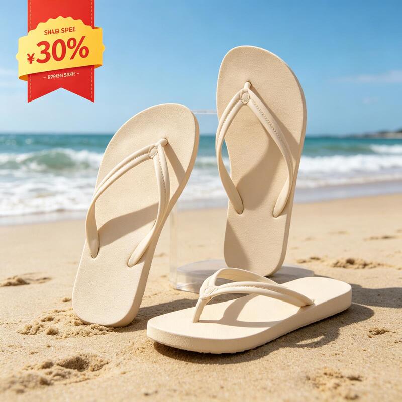 Korean Style Ins Fashion Casual Flip-Flops for Women Summer Outdoor Wear Non-Slip Bathing Flip-Flops Beach Shoes