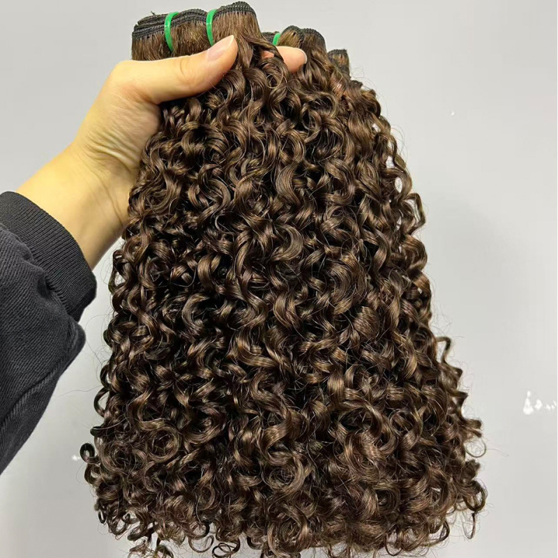 Super Double Drawn Pixie Curls 真人发发帘human hair Bundles|undefined