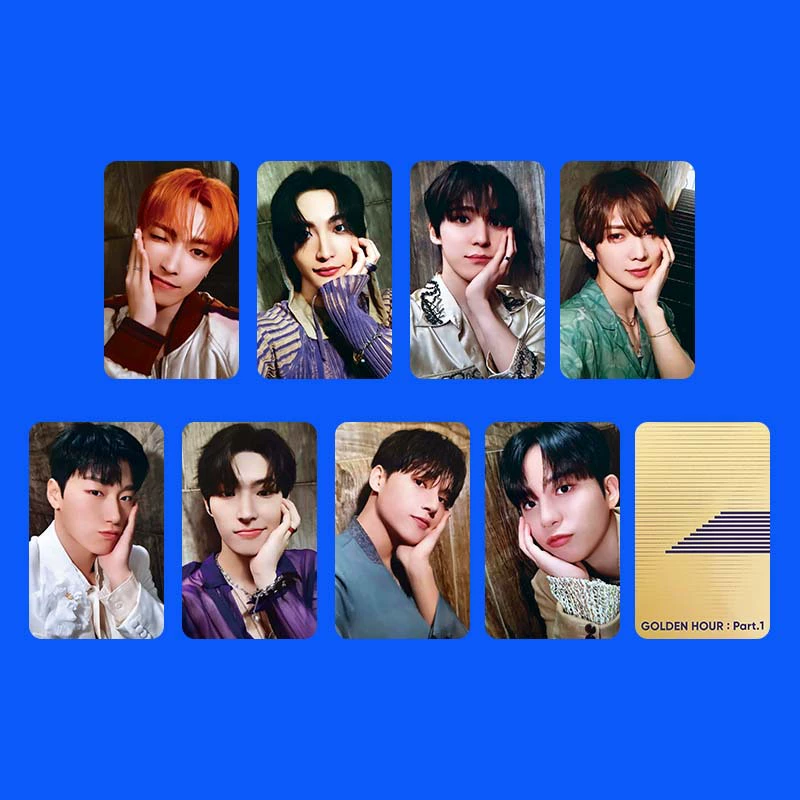 ATEEZ мини-альбом 10 GOLDEN HOUR: Part.1 группа Хон Джон Сонг Минки, Минг Чой Umbrella фотокарта