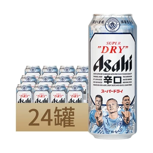 ASAHI/Asahi Beer Super Cool Series Разливное пиво Manchester City Edition 500 мл * 24 банки, смешанная полная коробка, пиво Kirin