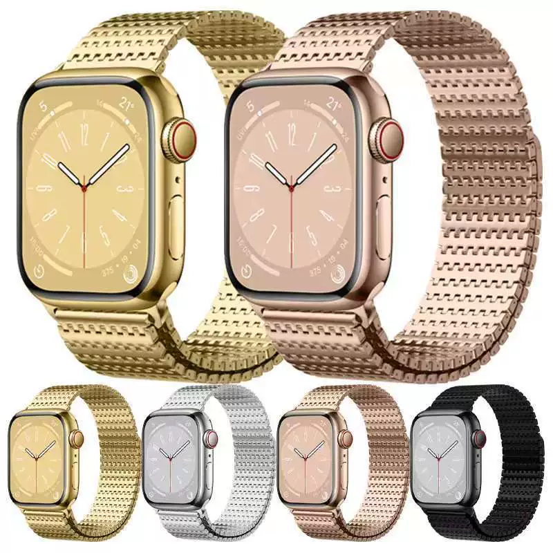 Магнитная петля из нержавеющей стали для часов strap suitable for Apple watch iWatch10/9SE8765Ultra2 watch strap
