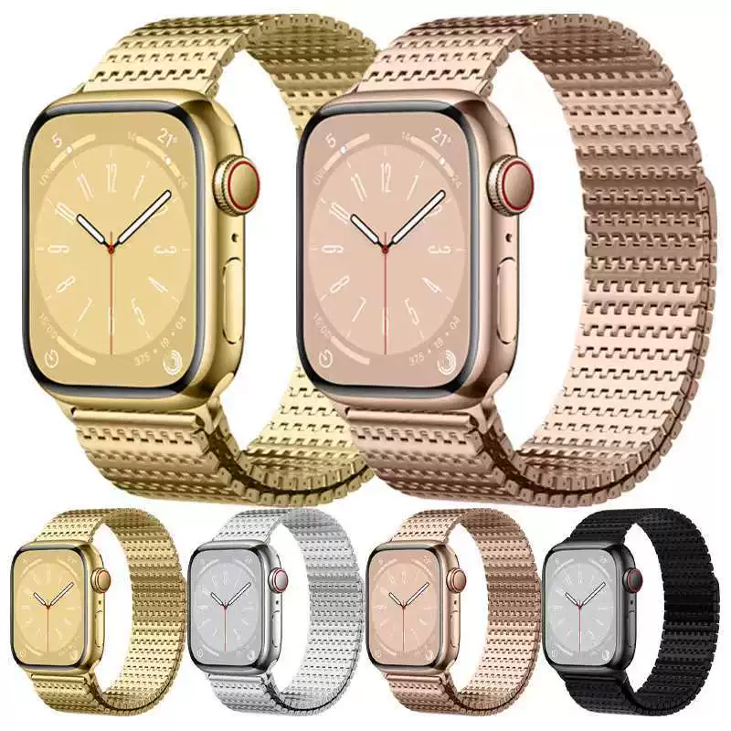 Магнитная петля из нержавеющей стали для часов strap suitable for Apple watch iWatch10/9SE8765Ultra2 watch strap