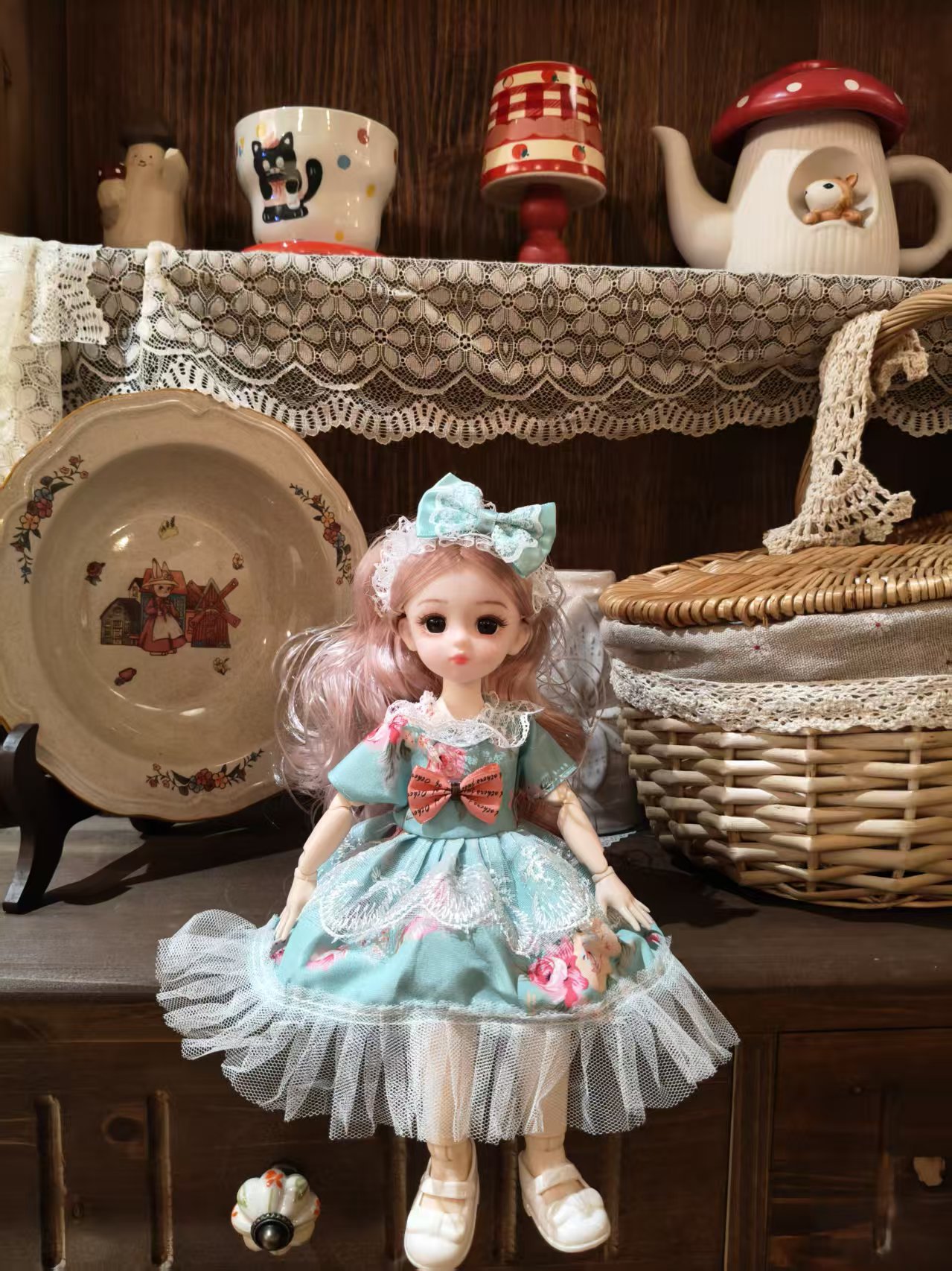 Boneca princesa realista conjunto de presente aniversário barbie_voghion.com