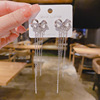 Long silver needle, design universal earrings, silver 925 sample, internet celebrity, trend of season