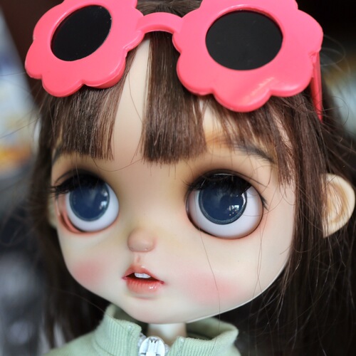 BJD Doll Sunglasses Girl Toy Accessories Fashion Doll Glasses Accessories Sunflower Glasses Doll Accessories