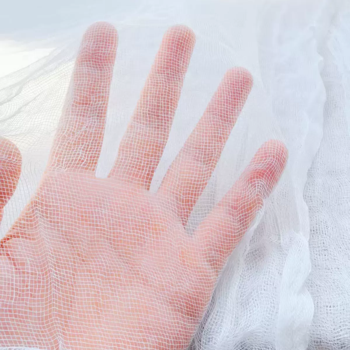 宜棉纱布包棉絮纱布纱网家纺45支网套混纺甲棉化纤内胆被套定制