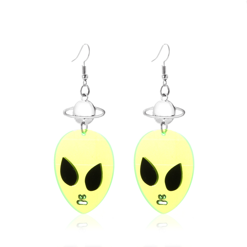 Acrylic Transparent Alien Earrings Wholesale Jewelry Nihaojewelry display picture 5