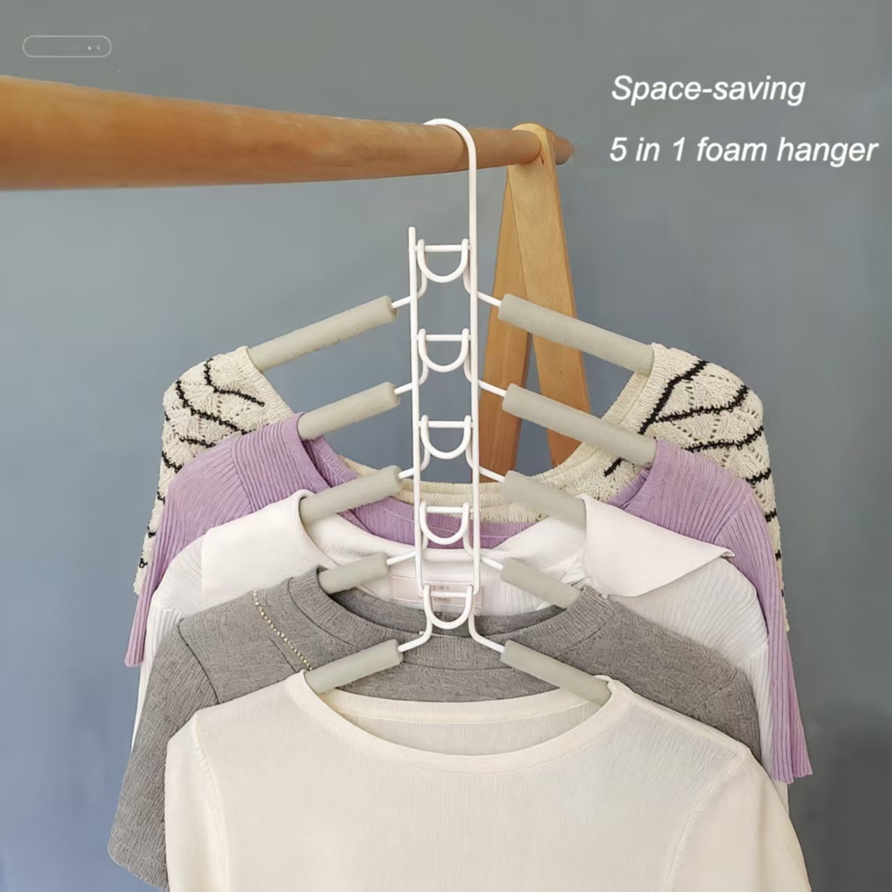 5 층 단일 후크 회색