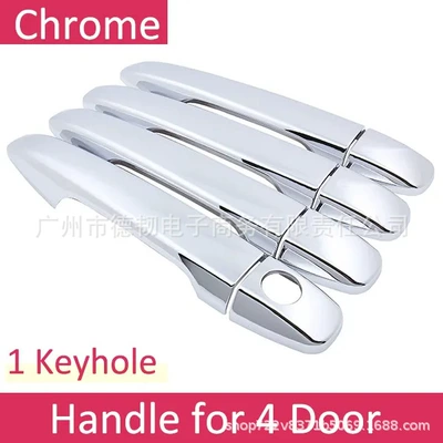 Suitable for 10-17 Toyota Wish Ae20 Chrome Handle Cover Wish 20 Door Handle Sticker Decoration (Portal Wrist) - ordinary-handle