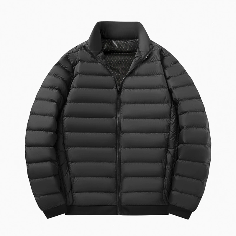 Velvet down jacket, black liner with down, duck down, plus size