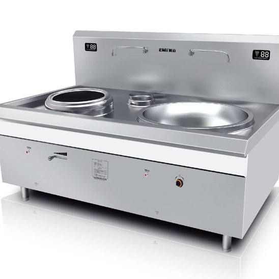 翼迈一大锅一小炒商用电磁组合炉cs400-2aX大功率商用厨房设备