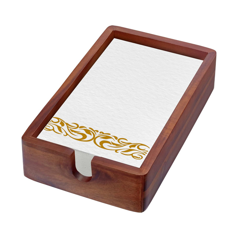 Caja de almacenamiento de tejido de madera multi-funcional conveniente hogar comedor mesa de almacenamiento de tejido caja de almacenamiento de baño