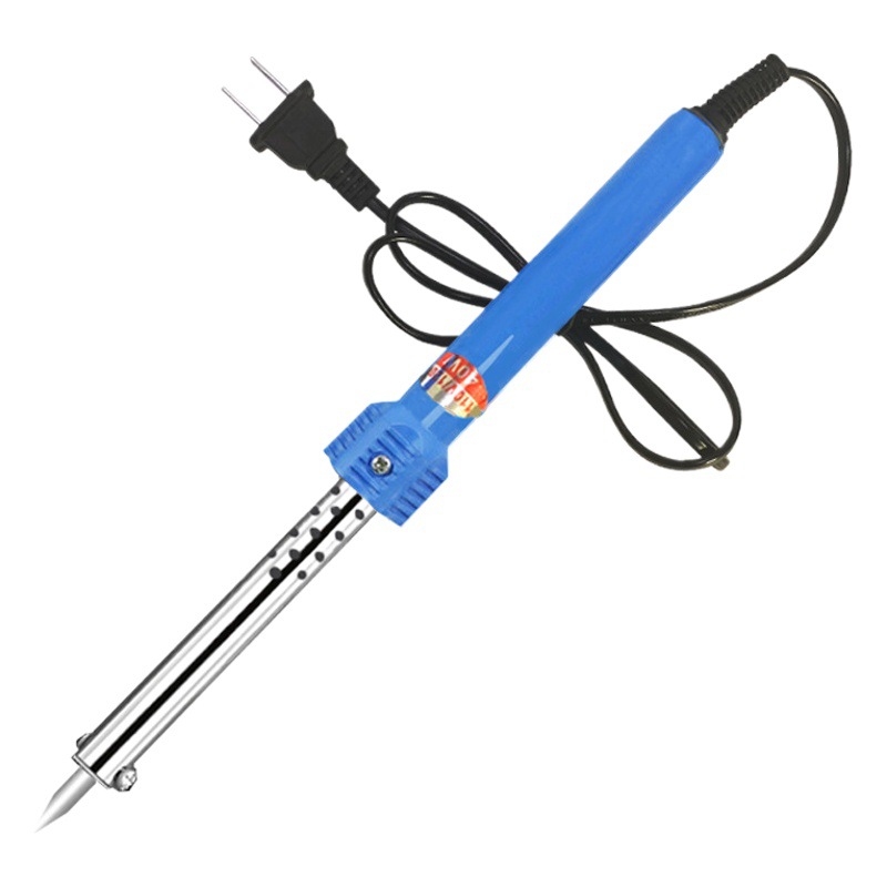 Venta al por mayor 110V60W soldador eléctrico estándar americano 220 calefacción externa tipo 30W estándar nacional UE mango de plástico multiusos punta traje de hierro
