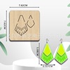 Cutting die, mold with bow, wooden earrings non-woven cloth, handmade