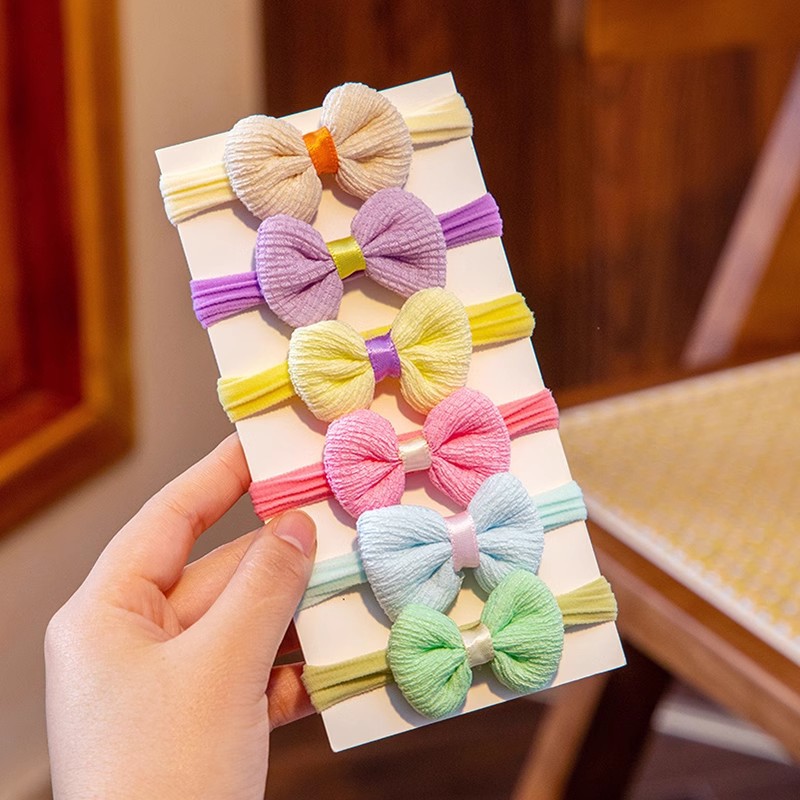 Alta apariencia de niña no duele la flor del pelo pequeña banda de goma del lazo del pelo de los niños cuerda del pelo bebé lindo tocado flor tocado accesorios para el cabello