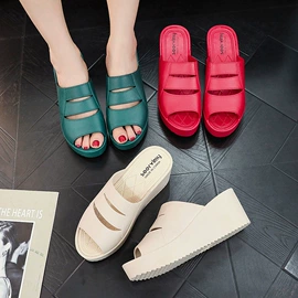 平底凉鞋;坡跟拖鞋;女式时装单鞋