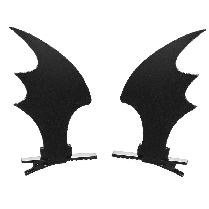 Halloween tocadero murciélago cabello clip de pelo maquillaje baile clip de pato murciélago cabello clip de decoración atmósfera props tocadero
