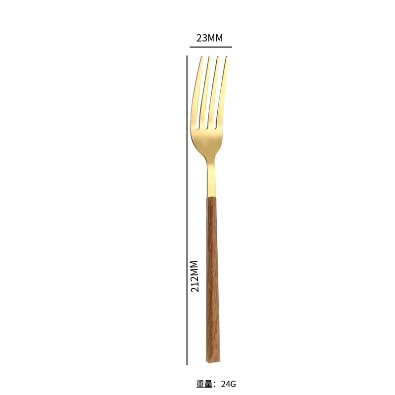 卸売りステンレス模造木目柄ナイフフォークスプーン食器洋食ステーキナイフフォークスプーン食器印刷ロゴ|undefined