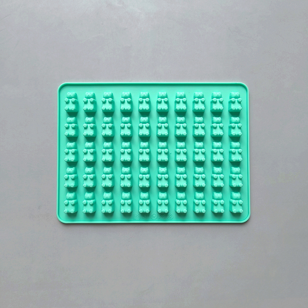 50 litros osos pequeños 300 molde de chocolate de galletas de silicona diy dulces pudín pastel decoración cocina hornear utensilios