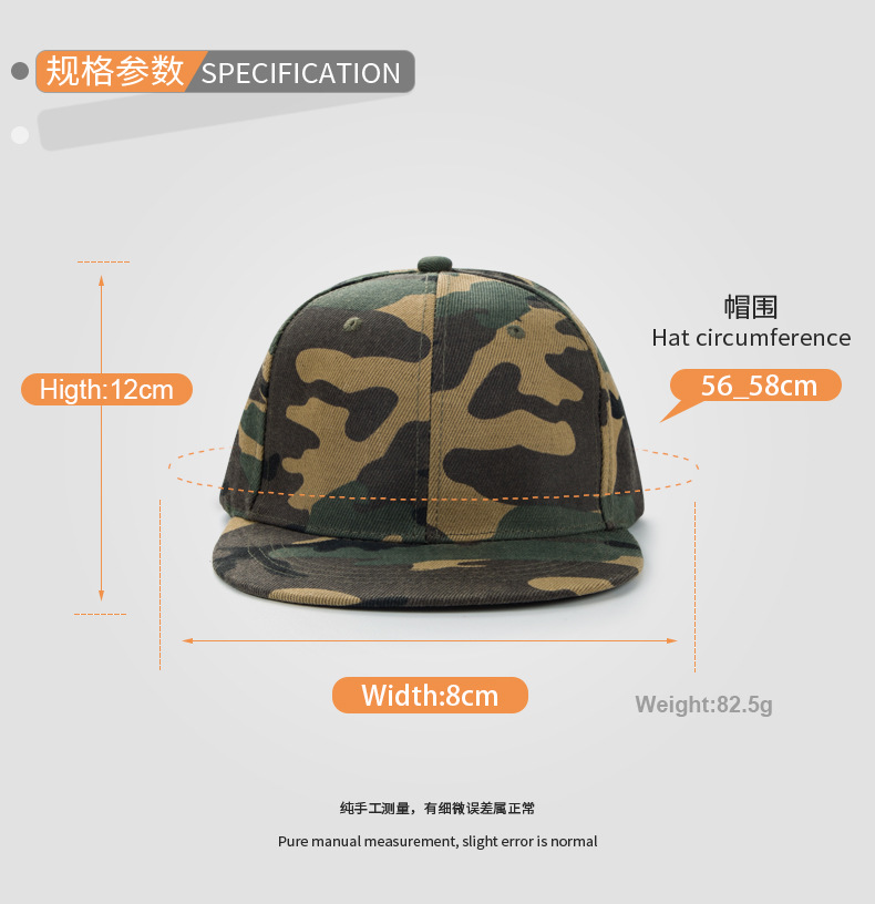 Fashion Camouflage Hat New Baseball Cap Fashion Hip-hop Hat Wholesale display picture 5