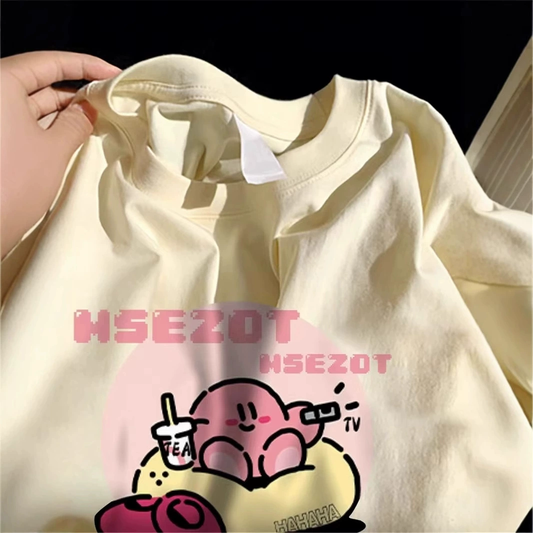 Хлопковая майка oversize летняя, velikaya rukav, плюс сайз, милый фуксиевый принт
