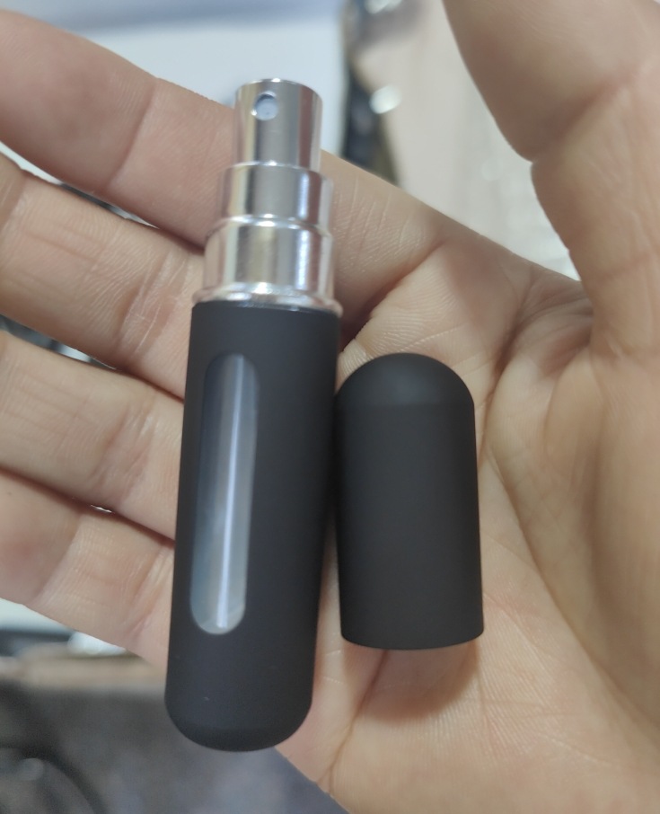 5ml de carga directa inferior perfume sub-botella portátil tipo empuje muestra de aerosol de aluminio botella vacía mini niebla fina sub-embalaje artefacto