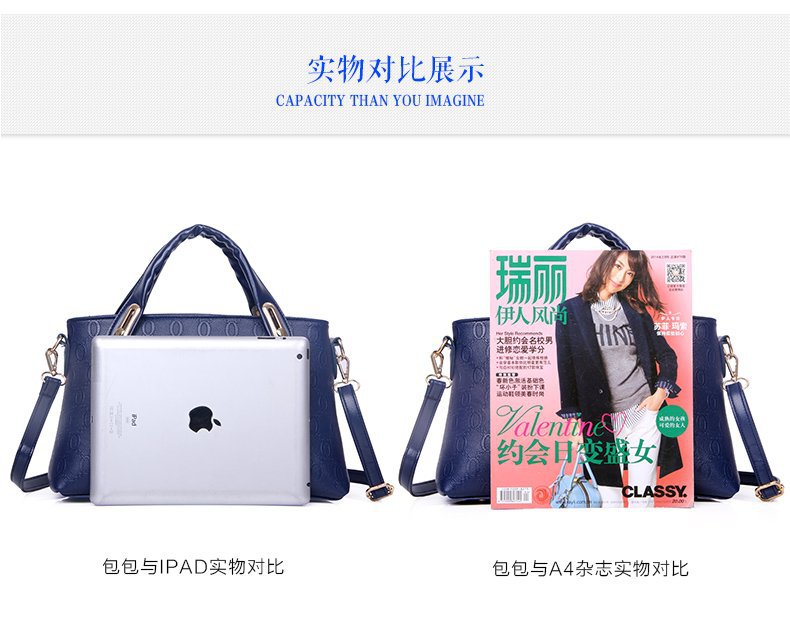 New Bear four-piece set, European and American trend women's single-shoulder bag, crossbody and hand-carry bag, cross-border one-piece delivery worldwide undefined