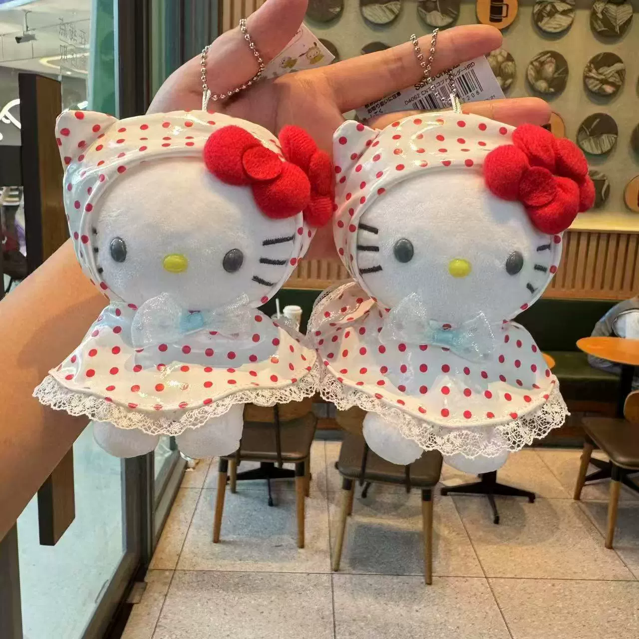 Плюшевый брелок (Sanrio) Hello Kitty, плюшевая кукла-талисман, размеры 10–16 см