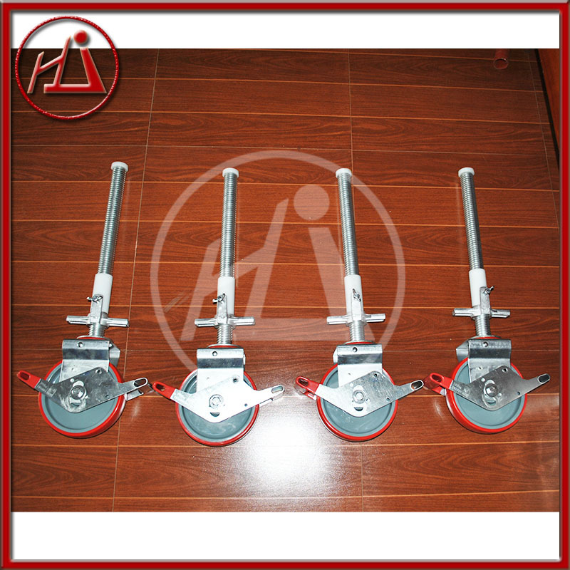 香蕉扣式脚手架 安全爬梯 轻型梯笼 可移动式 出口款重型地脚轮