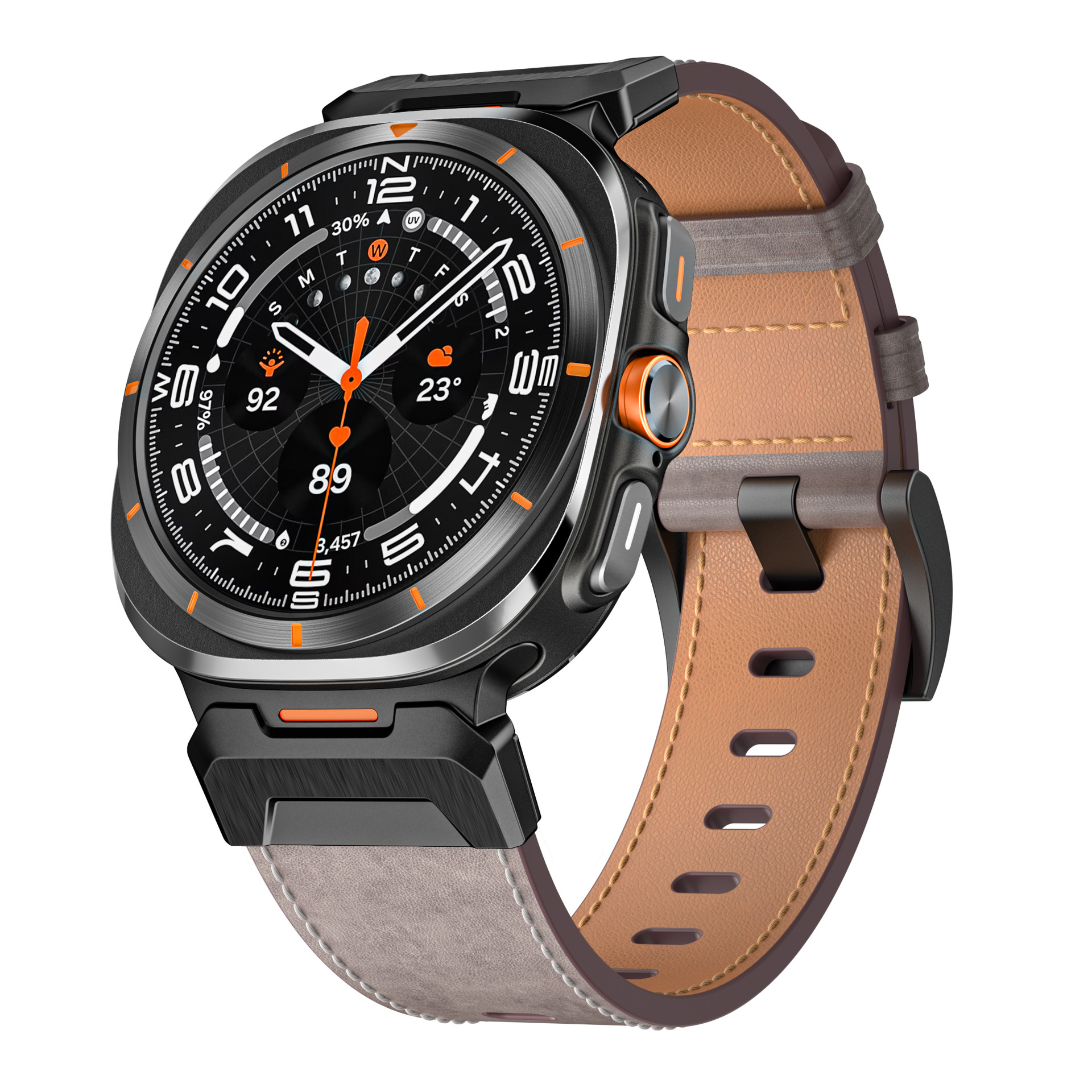 For Samsung Samsung Galaxy Watch Ultra 47MM Mecha Headgrain Strap