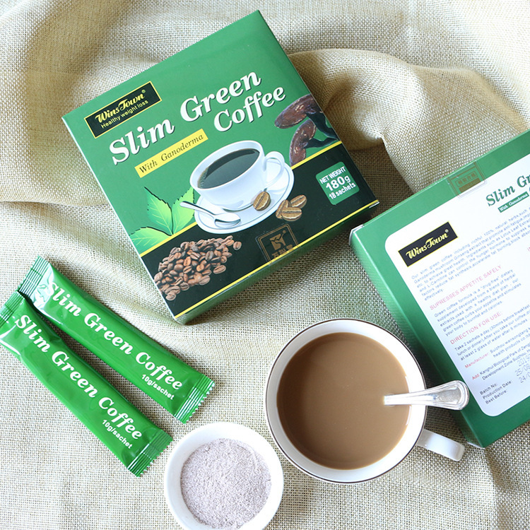 Wins Town Slim Green Coffee With Ganoderma Manufacturer Export Coffee Factory