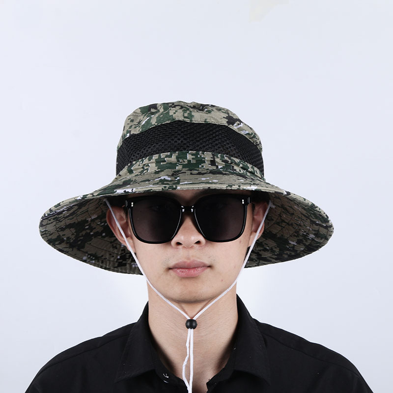 户外遮阳渔夫帽男士大檐登山钓鱼防晒帽防水欧美休闲厂家供应成人