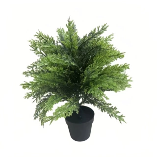 跨境亚马逊仿真树刺柏地插人造绿植柏叶装饰户外花园盆栽插花造景