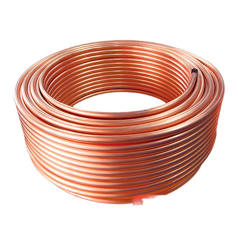T2 bobina de cobre tubería de aire acondicionado bobina curva tubería de aire acondicionado de cobre rojo refrigeración tubería de cobre capilar pequeño suministro de fábrica de tubería de cobre