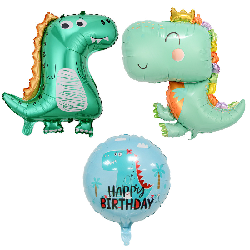Amazon dinosaurio globo dibujos animados fuego dragón tiranosaurio triceratops globo bosque tema fiesta decoración decoración image 2