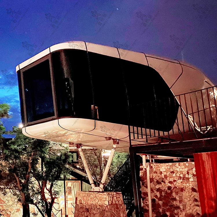 Móvil creativo B & B Resort atracciones turísticas playa Montaña Internet rojo foto Punch-en el espacio cápsula Hotel