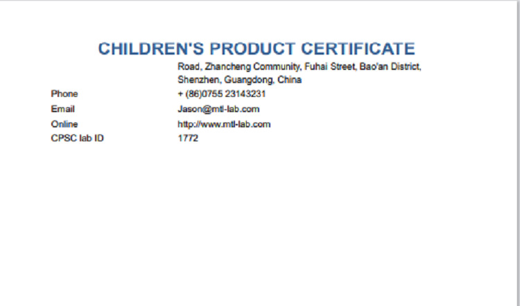 Silicone power protection cover CPC certificate 3