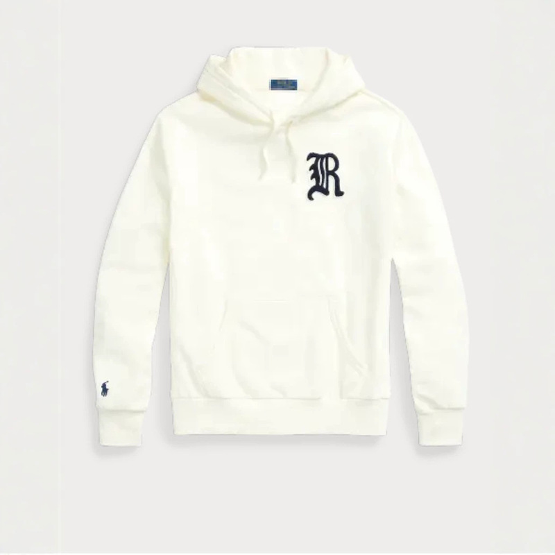 Plush Pony Autumn and Winter Rl Hooded Pullover Pure Color Sweatshirt Embroidered Loose Large Size Top Men's Polo Jacket Plush Pony Autumn and Winter Rl Hooded Pullover Pure Color Sweatshirt Embroidered Loose Large Size Top Men's Polo Jacket