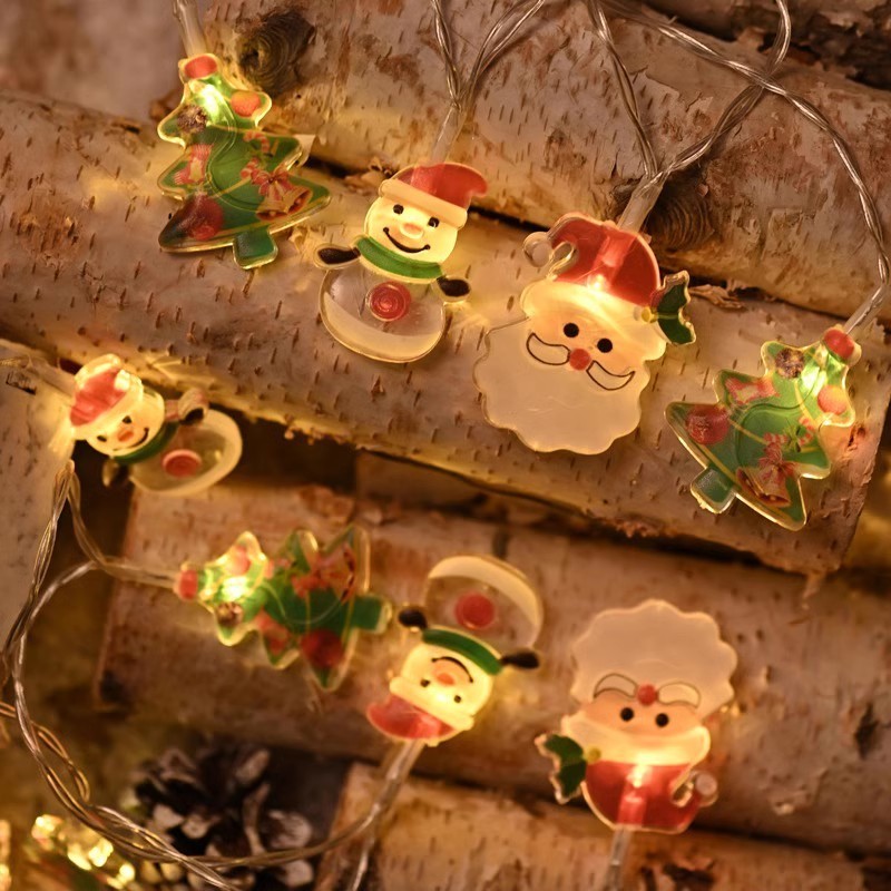 サンタクロースイルミネーションledライトストリングライトクリスマスライト鉄芸クリスマス装飾ライトクリスマスツリーライトストリング|undefined
