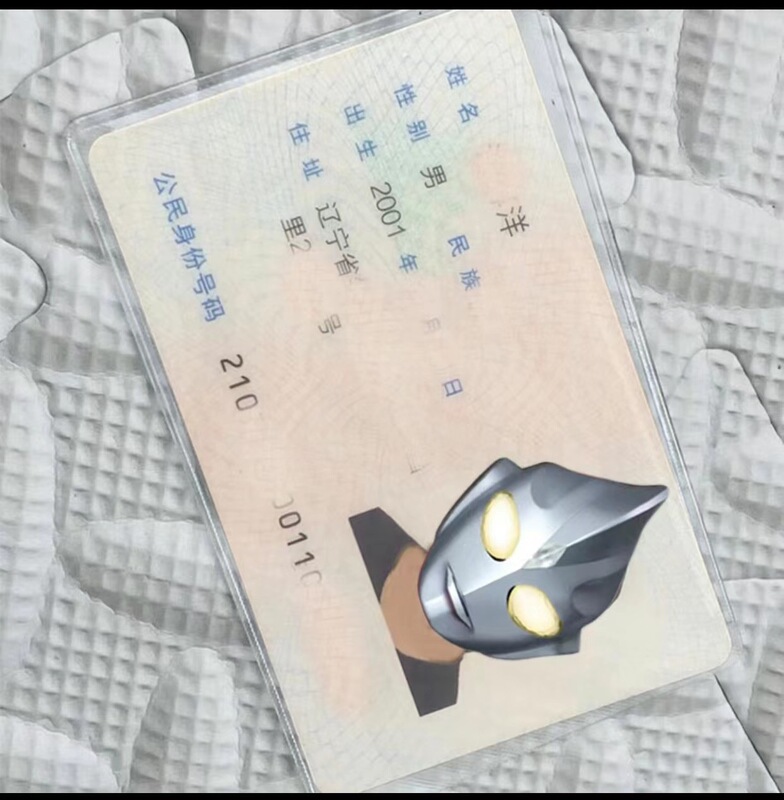 Xiaohongshu パロディー ID カード保護カバー ID 抗磁性フェイスカバー漫画銀行 IC カードバスカード会員カードカバー|undefined