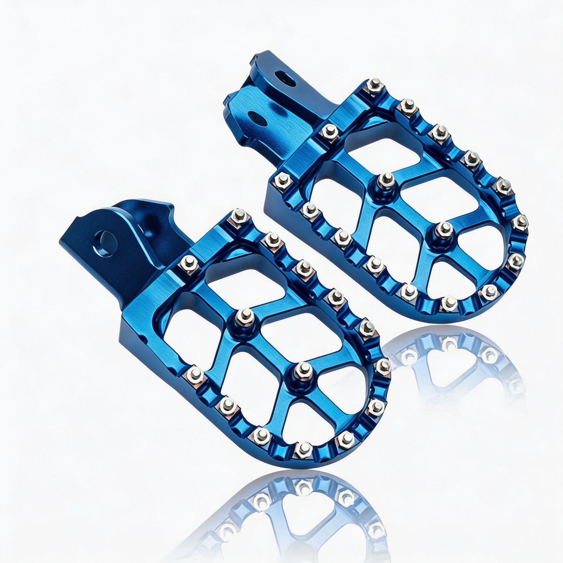 Motorcycle Off-Road Vehicle Cnc Modified Parts, Colorful Aluminum Alloy Round Front and Rear Footrests, Universal Parts for Cross-Border Trade