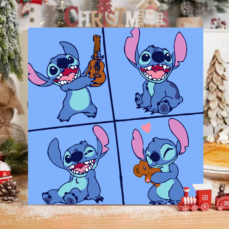 Disney DIY serie de animación de pintura al óleo digital Pokémon niños simple relleno de pintura al óleo fábrica al por mayor