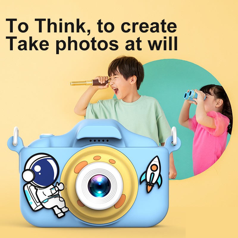 Nueva cámara para niños transfronteriza Mini pequeño único backshot divertido dibujos animados fotografía digital video cámara para niños