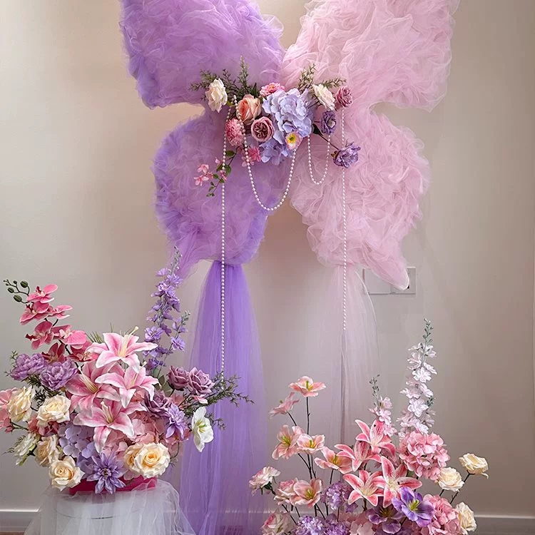 Свадебный романтический костюм-бабочка своими руками, свадебный мечтательный халат, фон для свадебного оформления, предложение, декорация сцены