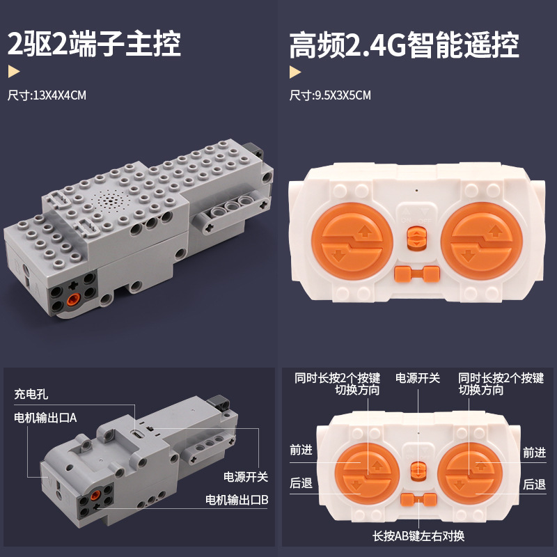 Ciencia y educación compatible con Lego MOC Power Technology Group App programación bloques PF piezas Motor montaje juguete control maestro