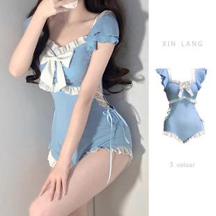 2024 New Popular Swimsuit Women's One-Piece Summer Sexy Pure Lust Style High-End Swimsuit Wholesale Covering Belly and Slimming