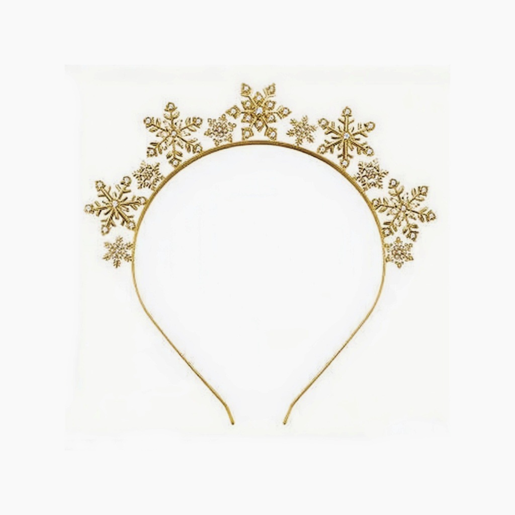 Aleación de cristal de Europa y los Estados Unidos toque de pelo de Navidad corno de ciervo anillo de pelo Merry Christmas snowflake anillo