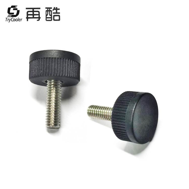 20MM 둥근 머리 직선 손잡이 손 나사 M6 나일론 플라스틱 고무 헤드 랩 나사 무료 샘플