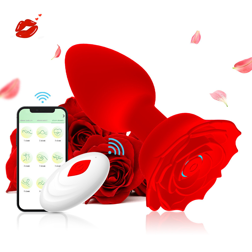 Cross -border hot -selling rose backyard anal plug app wireless…