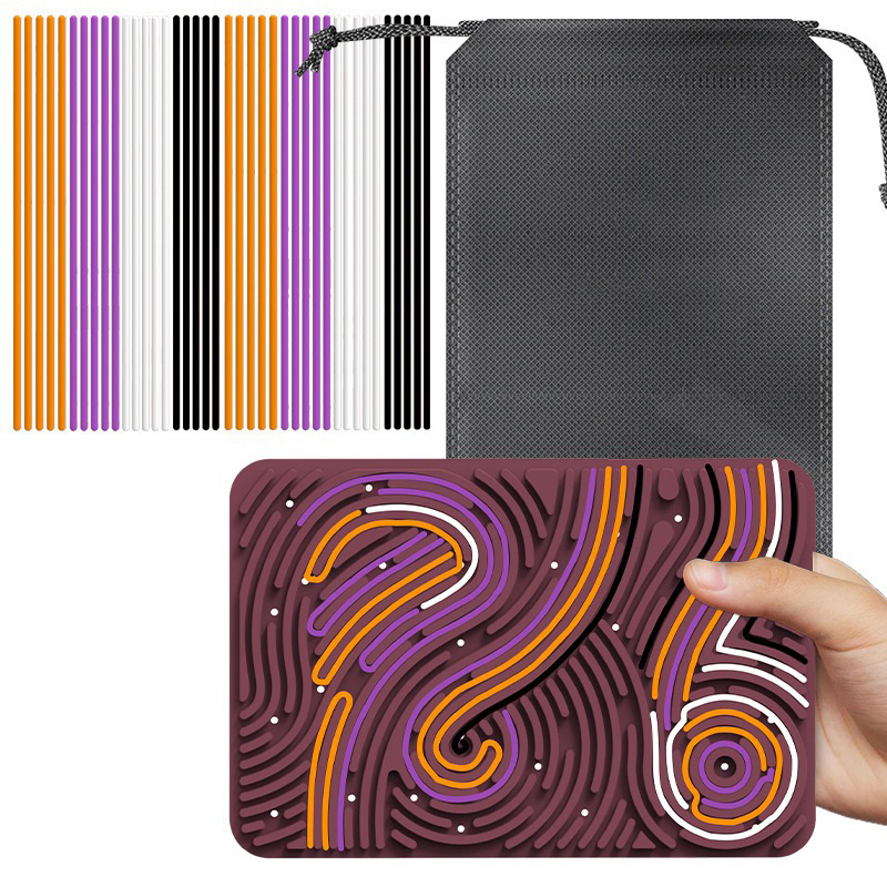 Transfronterizos de venta caliente almohadilla de juegos de descompresión tablero de movimiento de silicona para niños tablero de movimiento sensorial de grado alimenticio libre de BPA